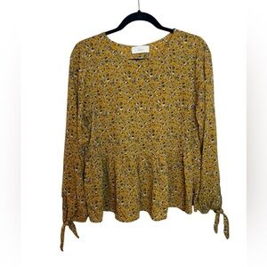 Evereve Braeve Floral Peplum Blouse